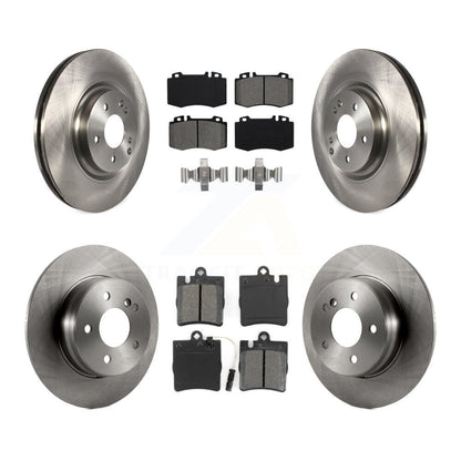 [Avant + Arrière] Kit de Disque et plaquette (semi-métallique) de frein pour Mercedes-Benz C230 C320 SLK350 K8S-101348