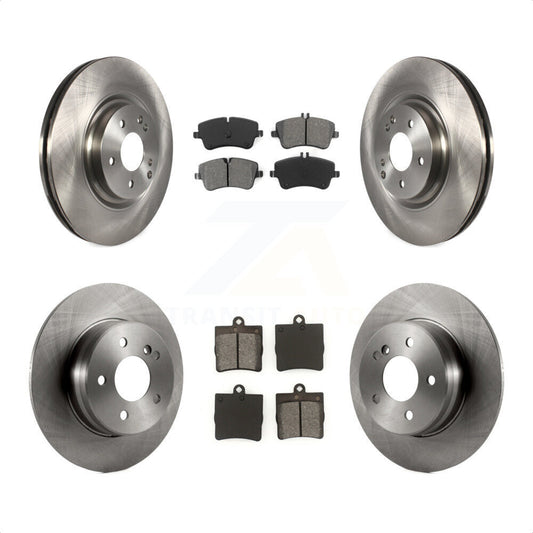[Avant + Arrière] Kit de Disque et plaquette (semi-métallique) de frein pour 2007-2008 Mercedes-Benz SLK280 avec Sport Package K8S-101349 par Transit Auto