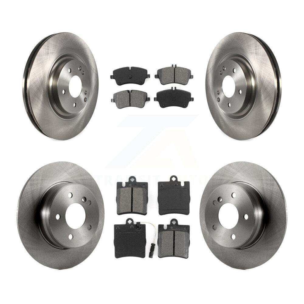 [Avant + Arrière] Kit de Disque et plaquette (semi-métallique) de frein pour 2004 Mercedes-Benz C320 Wagon Coupe avec RWD avec Sport Package K8S-101350