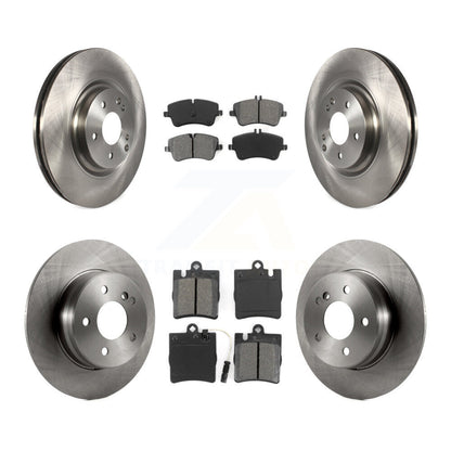 [Avant + Arrière] Kit de Disque et plaquette (semi-métallique) de frein pour 2004 Mercedes-Benz C320 Wagon Coupe avec RWD avec Sport Package K8S-101350