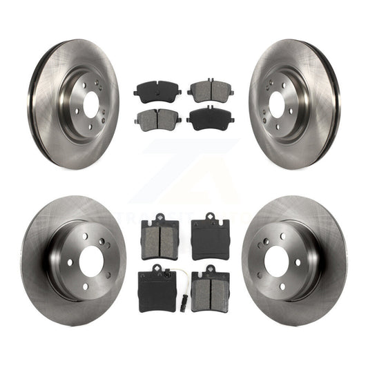 [Avant + Arrière] Kit de Disque et plaquette (semi-métallique) de frein pour 2004 Mercedes-Benz C320 Wagon Coupe avec RWD avec Sport Package K8S-101350
