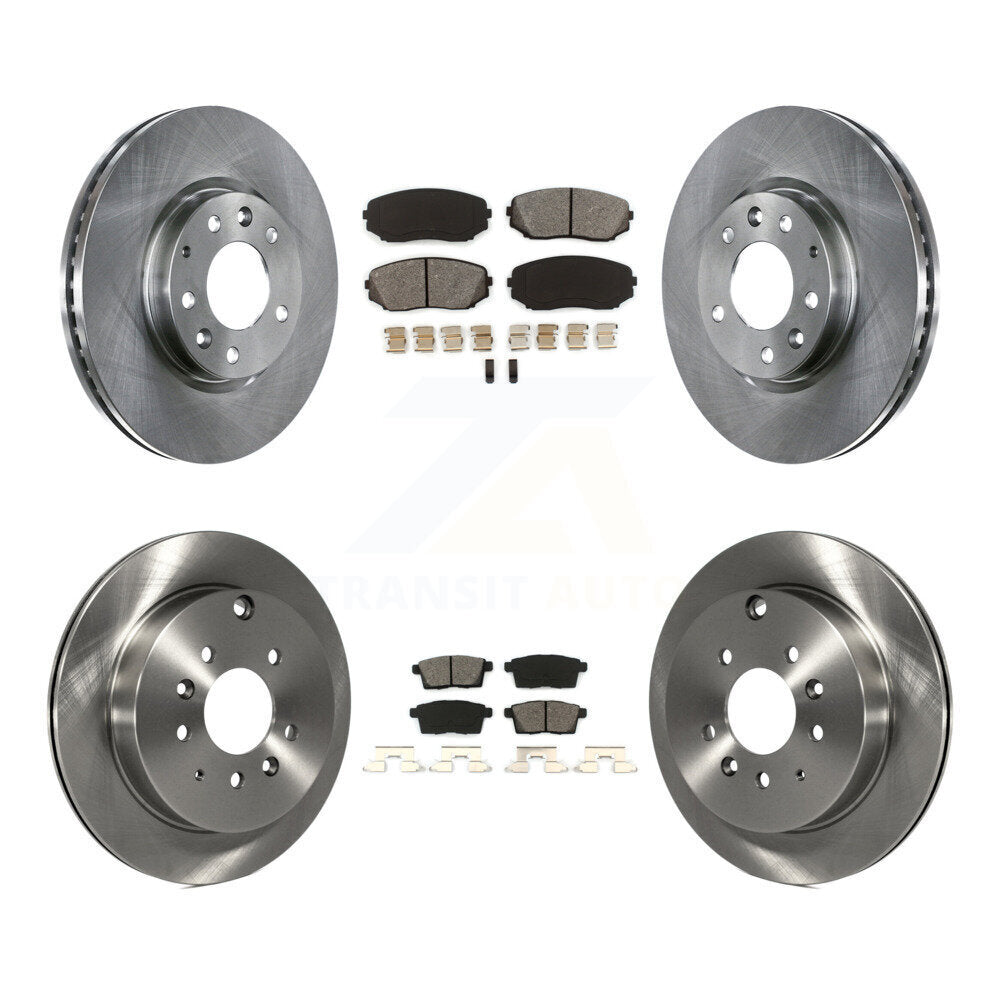 [Avant + Arrière] Kit de Disque et plaquette (semi-métallique) de frein pour Ford Edge Mazda CX-7 Lincoln MKX K8S-101351