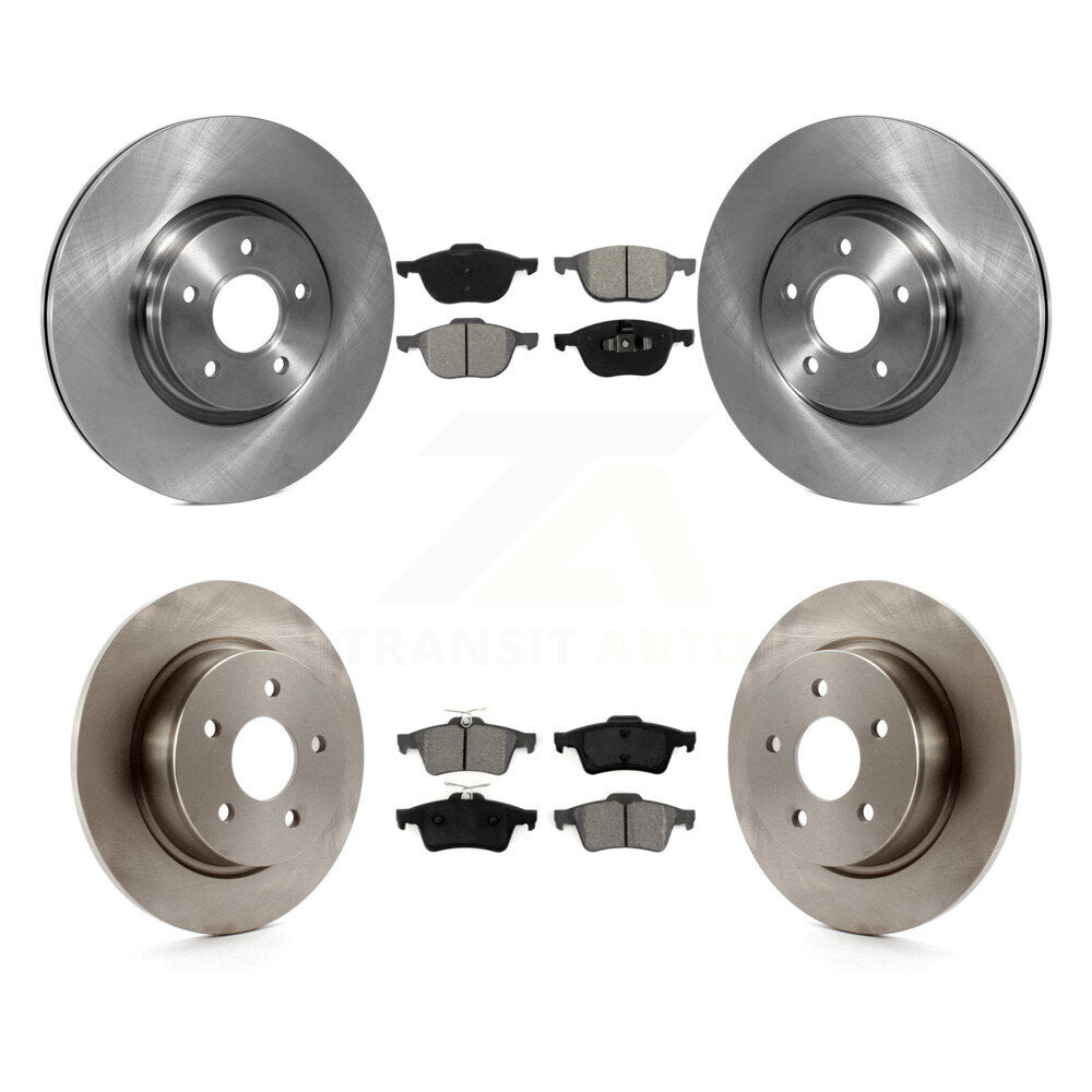 [Avant + Arrière] Kit de Disque et plaquette (semi-métallique) de frein pour 2014 Ford Connect 104.8" wheel base K8S-101354