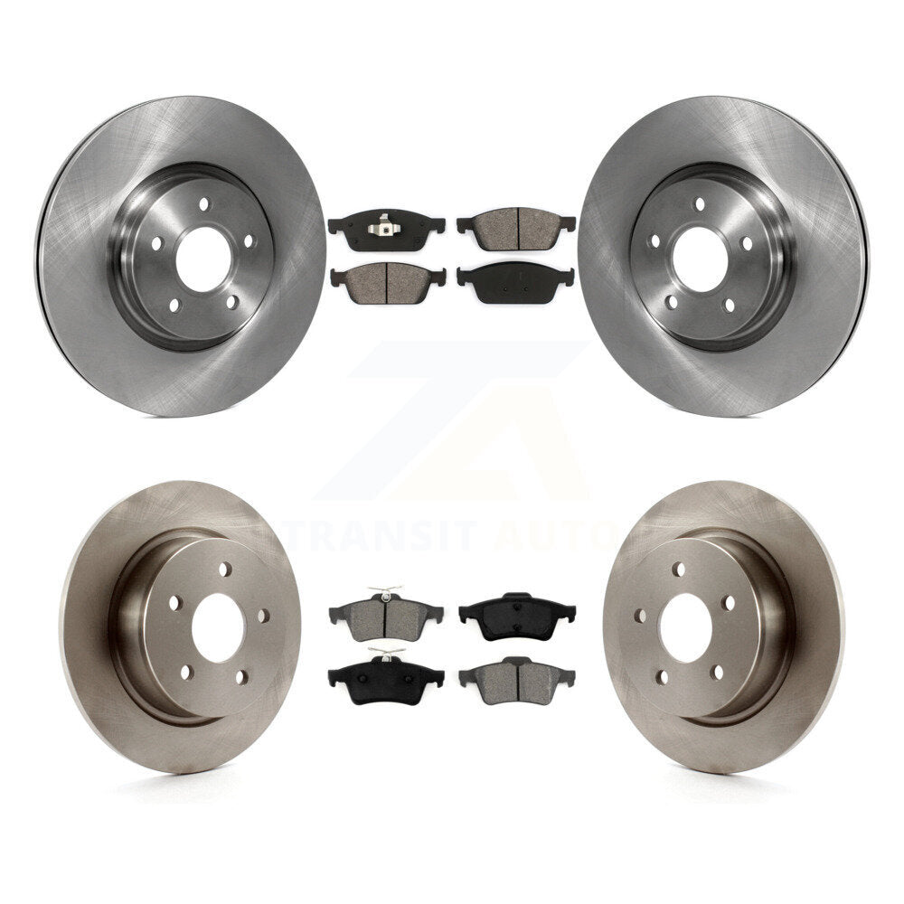 [Avant + Arrière] Kit de Disque et plaquette (semi-métallique) de frein pour Ford Escape Connect K8S-101355