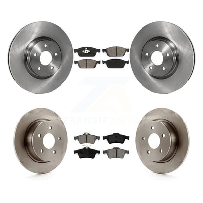 [Avant + Arrière] Kit de Disque et plaquette (semi-métallique) de frein pour Ford Escape Connect K8S-101355