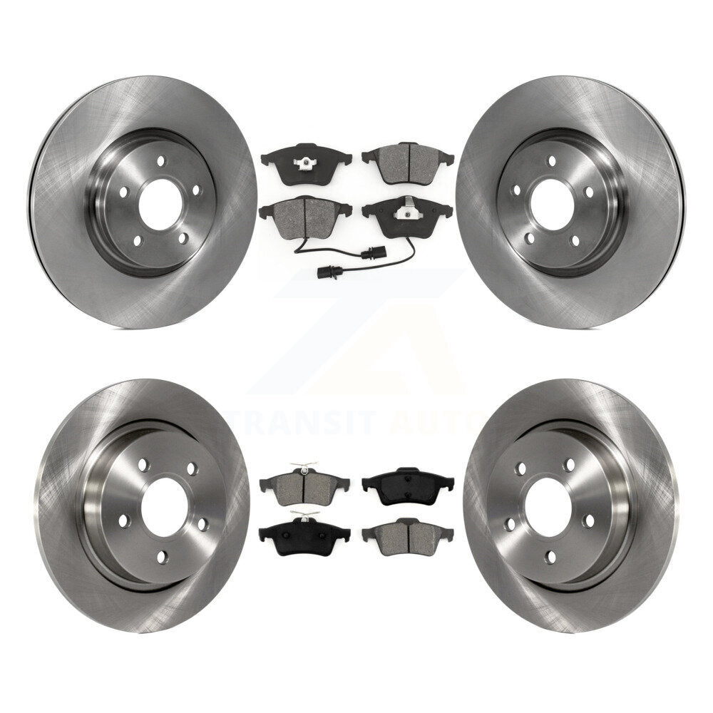 [Avant + Arrière] Kit de Disque et plaquette (semi-métallique) de frein pour Volvo S40 C70 V50 avec 320mm Diameter Rotor K8S-101357
