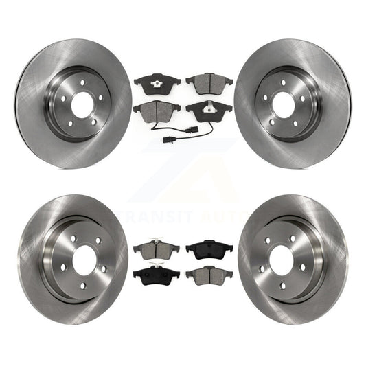 [Avant + Arrière] Kit de Disque et plaquette (semi-métallique) de frein pour Volvo S40 C70 V50 avec 320mm Diameter Rotor K8S-101357