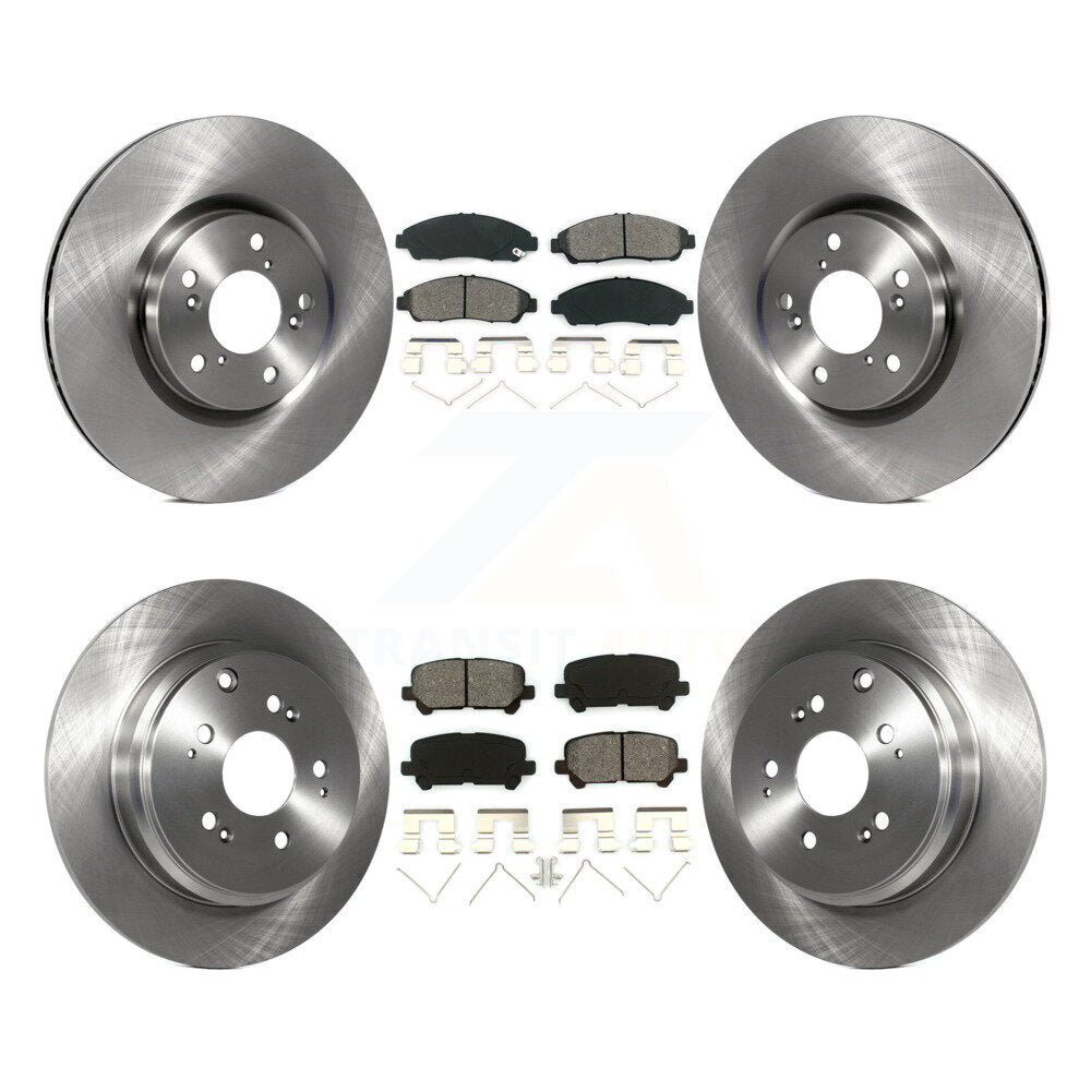 [Avant + Arrière] Kit de Disque et plaquette (semi-métallique) de frein pour Honda Pilot Acura MDX ZDX K8S-101361