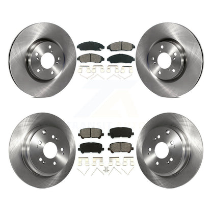 [Avant + Arrière] Kit de Disque et plaquette (semi-métallique) de frein pour Honda Pilot Acura MDX ZDX K8S-101361