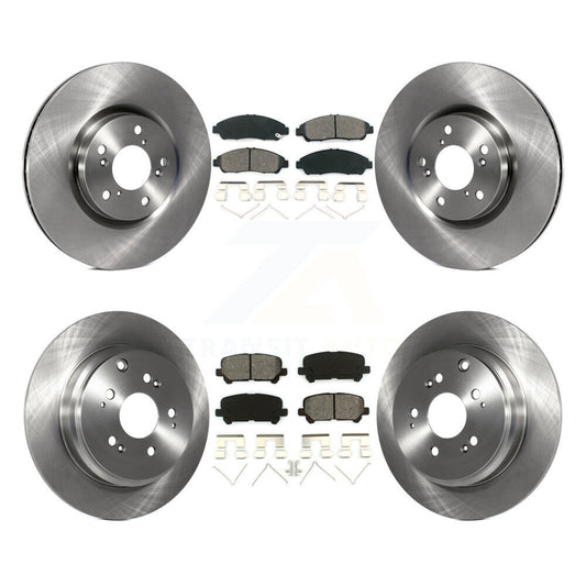 [Avant + Arrière] Kit de Disque et plaquette (semi-métallique) de frein pour Honda Pilot Acura MDX ZDX K8S-101361