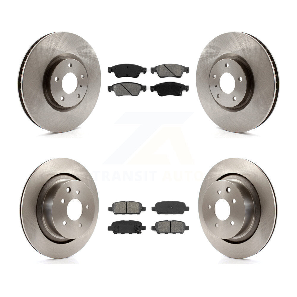 [Avant + Arrière] Kit de Disque et plaquette (semi-métallique) de frein pour INFINITI G37 G35 Q60 K8S-101363
