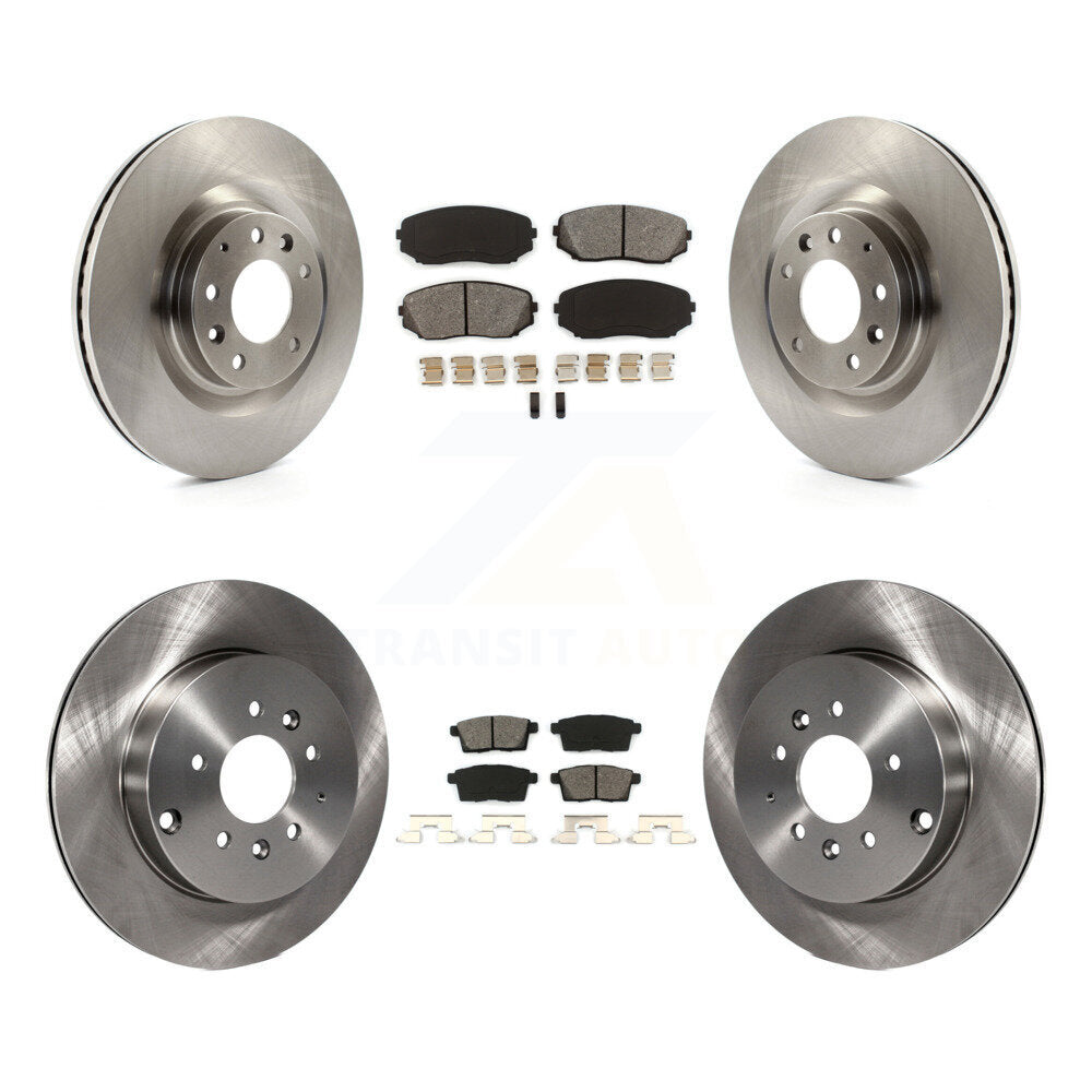 [Avant + Arrière] Kit de Disque et plaquette (semi-métallique) de frein pour 2007-2015 Mazda CX-9 K8S-101365