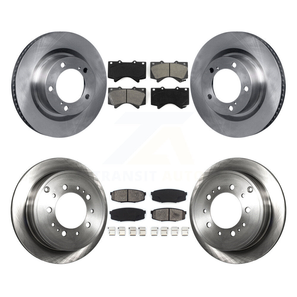 [Avant + Arrière] Kit de Disque et plaquette (semi-métallique) de frein pour Toyota Tundra Sequoia Lexus LX570 Land Cruiser K8S-101366