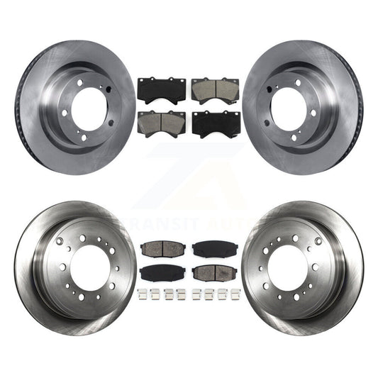 [Avant + Arrière] Kit de Disque et plaquette (semi-métallique) de frein pour Toyota Tundra Sequoia Lexus LX570 Land Cruiser K8S-101366
