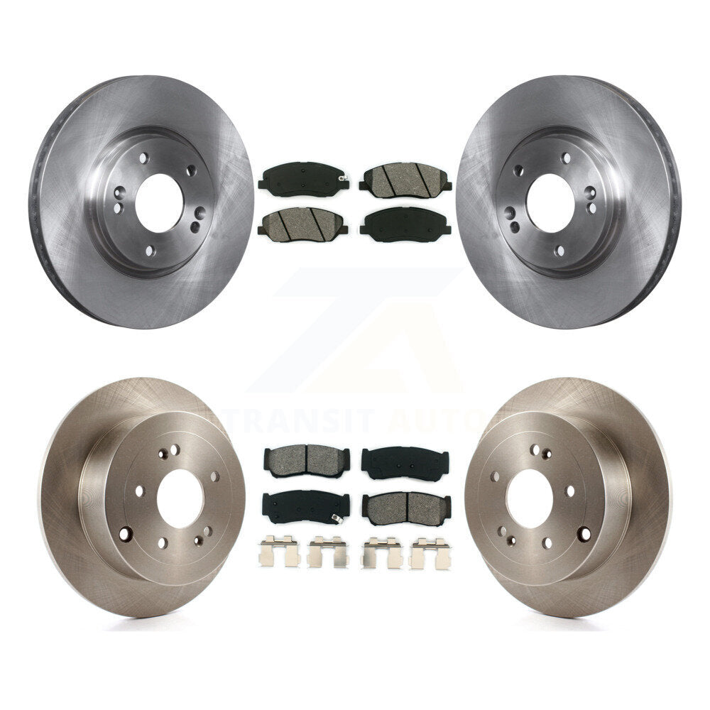 [Avant + Arrière] Kit de Disque et plaquette (semi-métallique) de frein pour 2007-2009 Hyundai Santa Fe K8S-101371