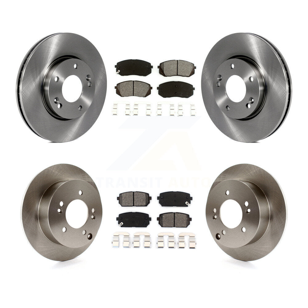 [Avant + Arrière] Kit de Disque et plaquette (semi-métallique) de frein pour 2007-2009 Kia Rondo K8S-101372