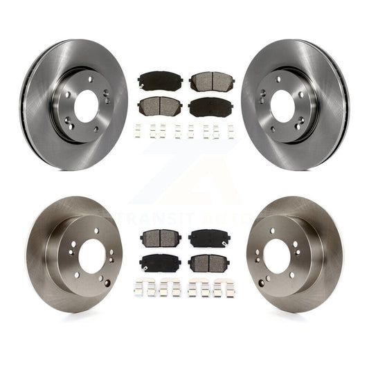 [Avant + Arrière] Kit de Disque et plaquette (semi-métallique) de frein pour 2007-2009 Kia Rondo K8S-101372