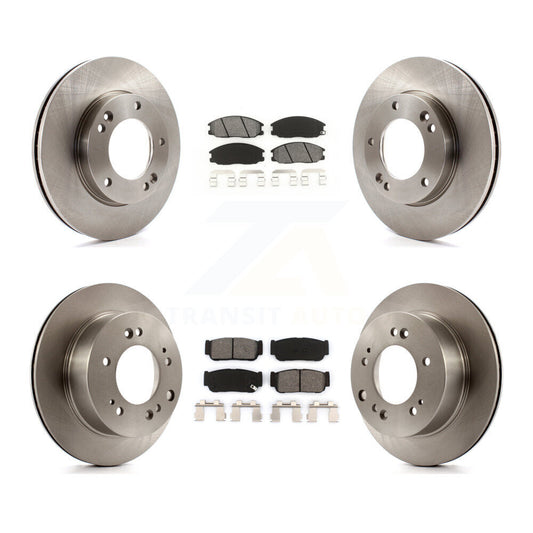 [Avant + Arrière] Kit de Disque et plaquette (semi-métallique) de frein pour 2007-2009 Kia Sorento K8S-101373