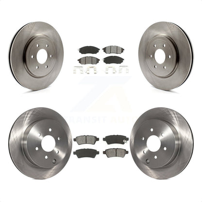 [Avant + Arrière] Kit de Disque et plaquette (semi-métallique) de frein pour 2008-2012 Nissan Pathfinder 5.6L K8S-101383 par Transit Auto