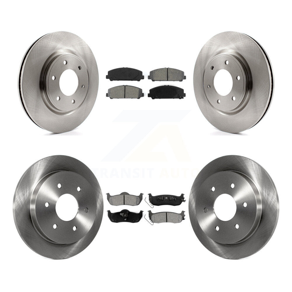 [Avant + Arrière] Kit de Disque et plaquette (semi-métallique) de frein pour Nissan Titan Armada Infiniti QX56 INFINITI TITAN K8S-101386