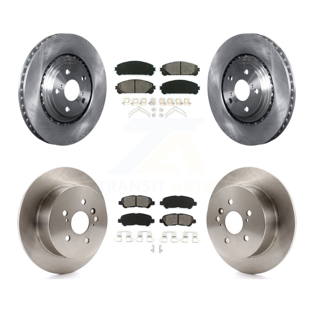 [Avant + Arrière] Kit de Disque et plaquette (semi-métallique) de frein pour 2008-2013 Toyota Highlander K8S-101389
