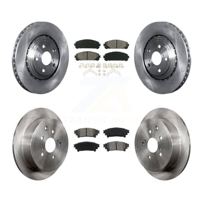 [Avant + Arrière] Kit de Disque et plaquette (semi-métallique) de frein pour Toyota Highlander Sienna Lexus RX350 RX450h K8S-101391