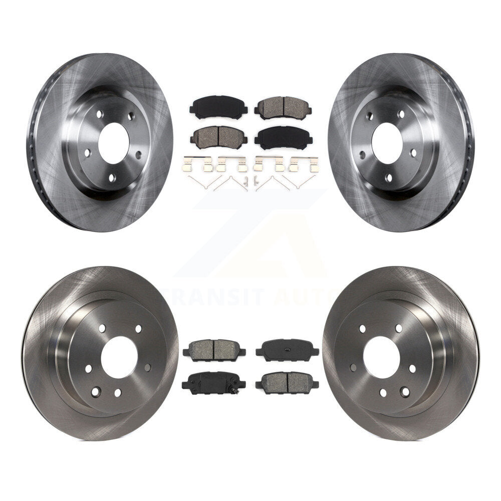 [Avant + Arrière] Kit de Disque et plaquette (semi-métallique) de frein pour Nissan Rogue Select K8S-101392