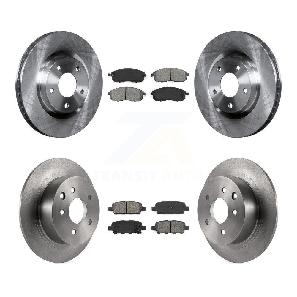 [Avant + Arrière] Kit de Disque et plaquette (semi-métallique) de frein pour 2007-2012 Nissan Sentra SE-R K8S-101393