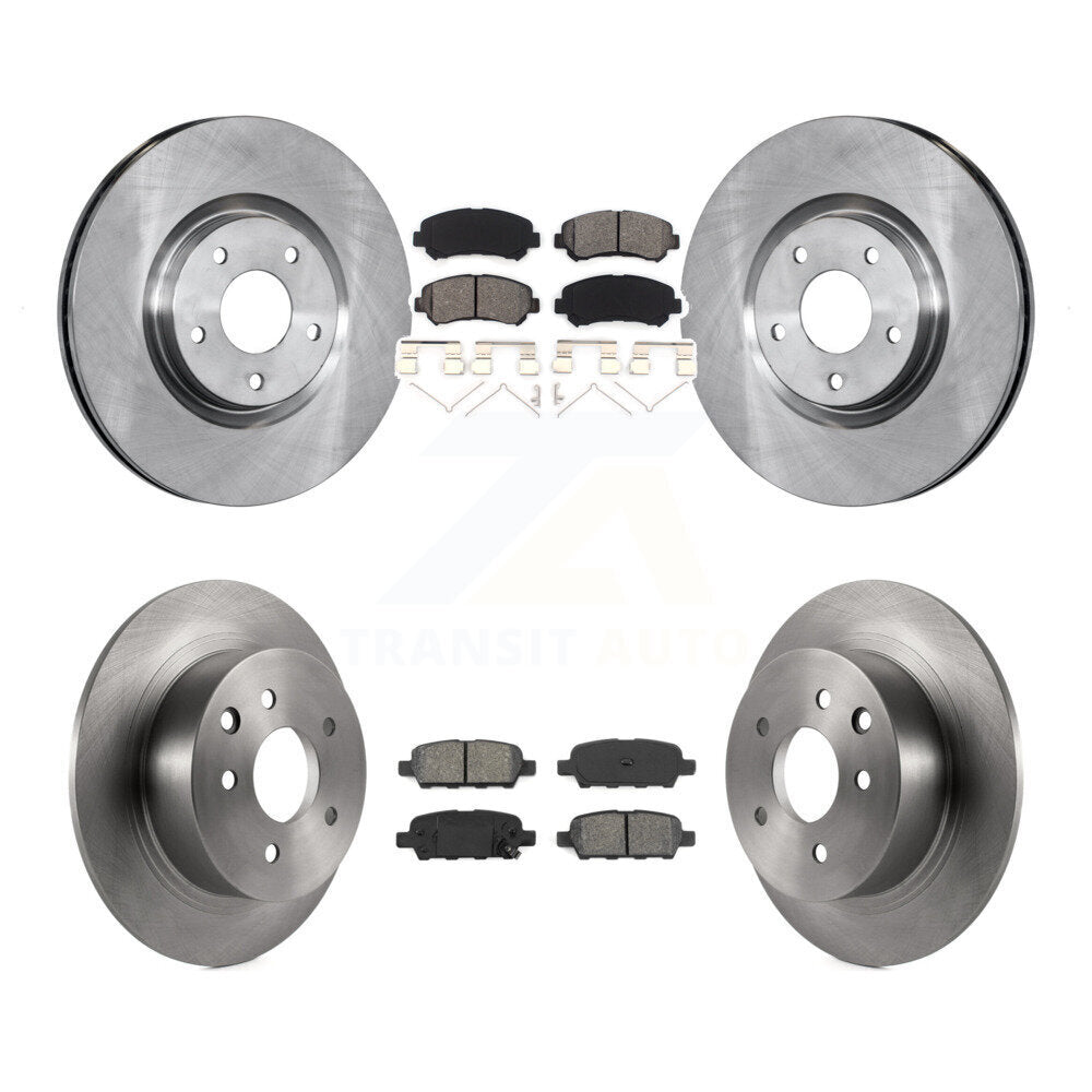 [Avant + Arrière] Kit de Disque et plaquette (semi-métallique) de frein pour 2007-2012 Nissan Sentra SE-R Spec V K8S-101394