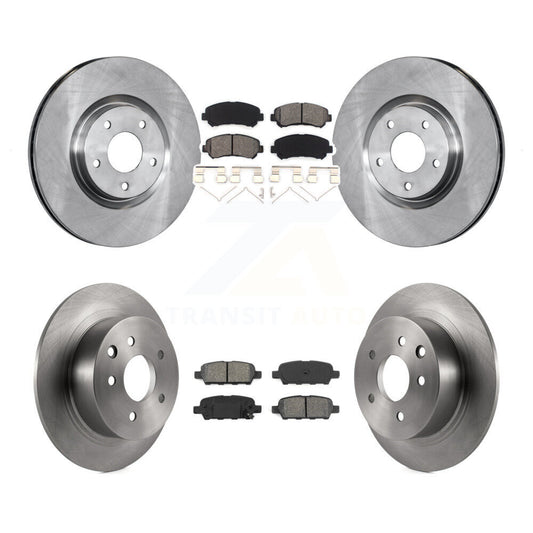 [Avant + Arrière] Kit de Disque et plaquette (semi-métallique) de frein pour 2007-2012 Nissan Sentra SE-R Spec V K8S-101394