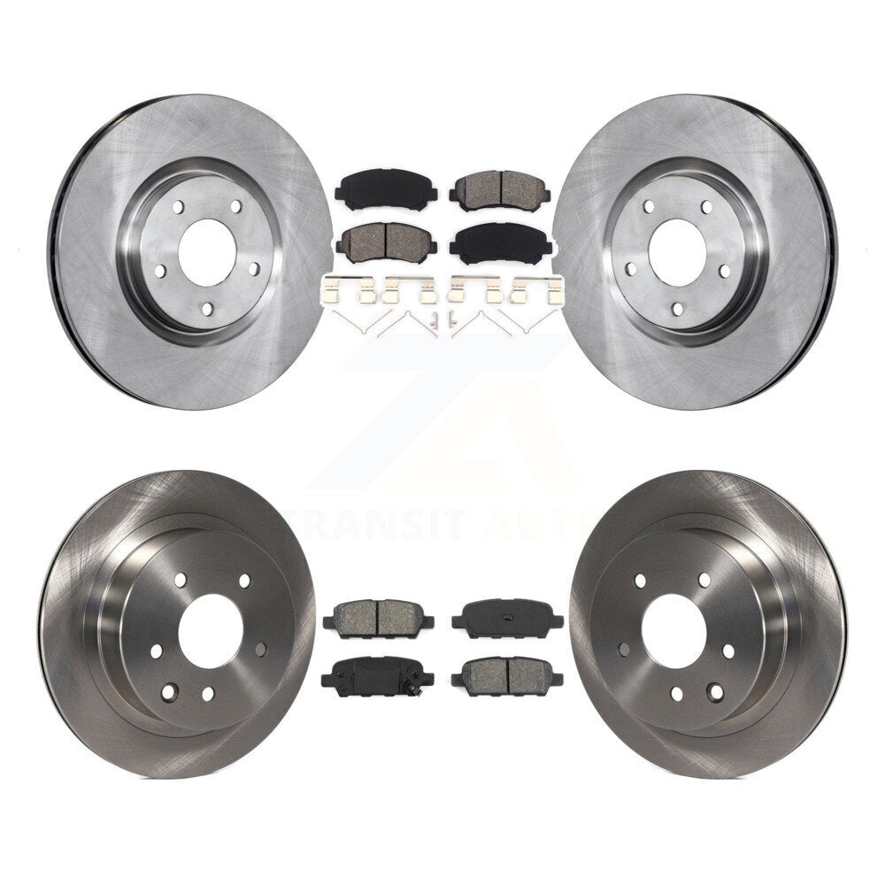 [Avant + Arrière] Kit de Disque et plaquette (semi-métallique) de frein pour 2014-2017 Nissan Juke Nismo RS K8S-101395