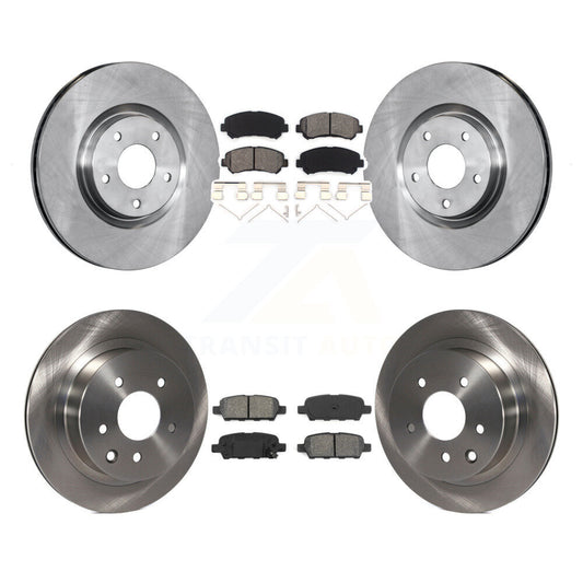 [Avant + Arrière] Kit de Disque et plaquette (semi-métallique) de frein pour 2014-2017 Nissan Juke Nismo RS K8S-101395