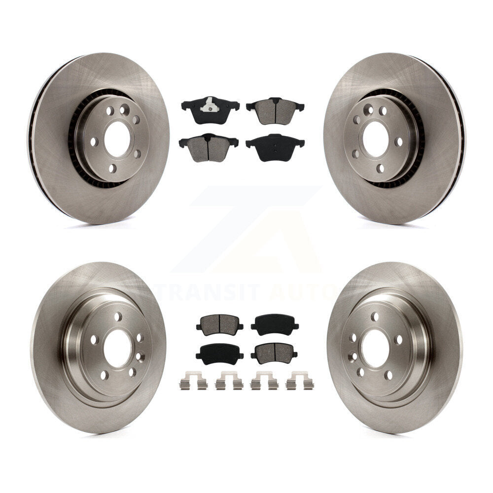[Avant + Arrière] Kit de Disque et plaquette (semi-métallique) de frein pour Volvo S60 V60 Cross Country V70 K8S-101396