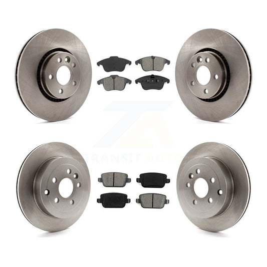 [Avant + Arrière] Kit de Disque et plaquette (semi-métallique) de frein pour 2008-2011 Land Rover LR2 K8S-101397