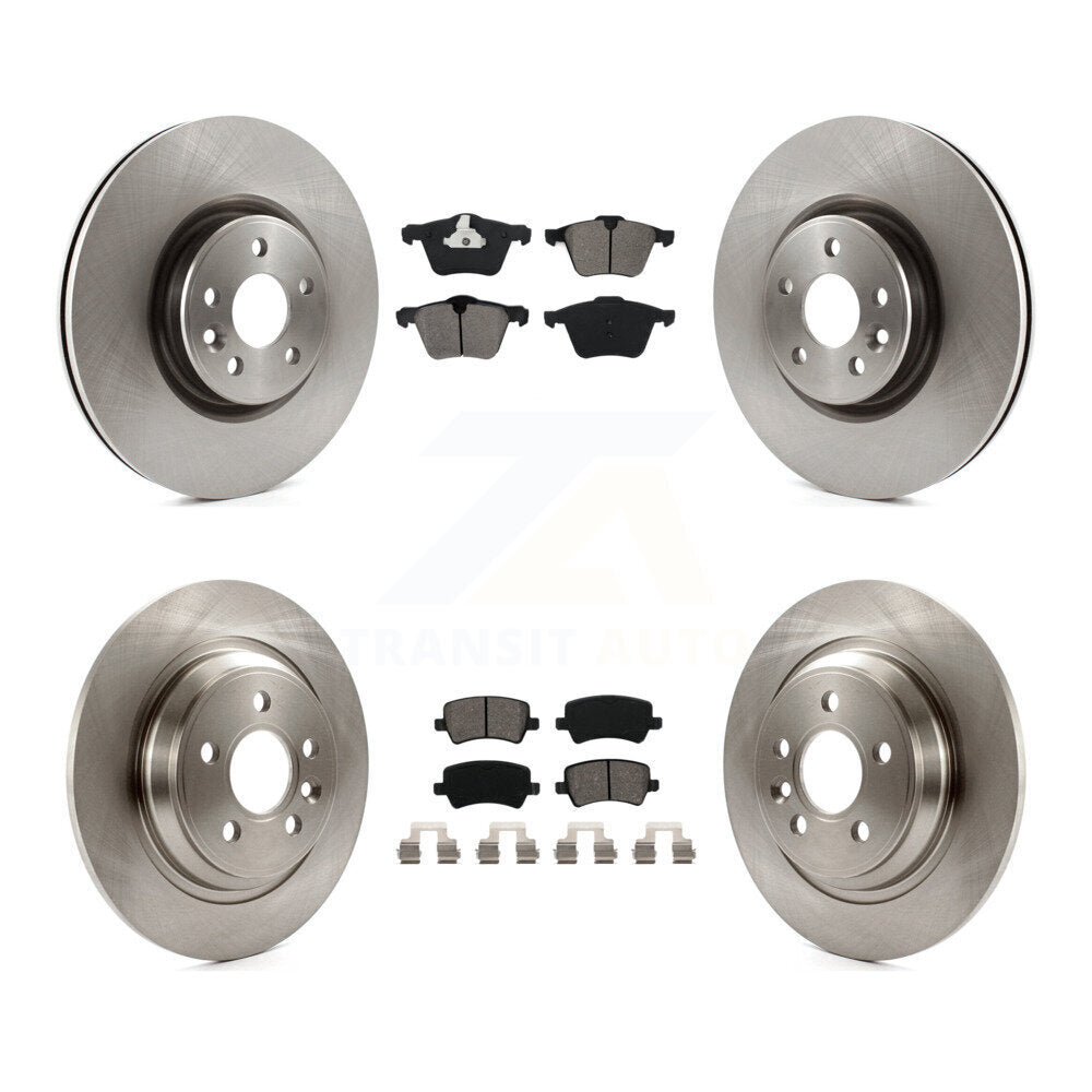 [Avant + Arrière] Kit de Disque et plaquette (semi-métallique) de frein pour Volvo S60 V70 avec 336mm Diameter Rotor K8S-101404