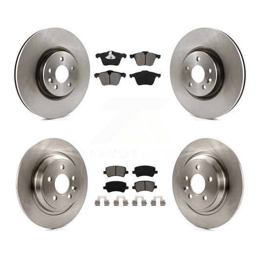 [Avant + Arrière] Kit de Disque et plaquette (semi-métallique) de frein pour Volvo S60 V70 avec 336mm Diameter Rotor K8S-101404