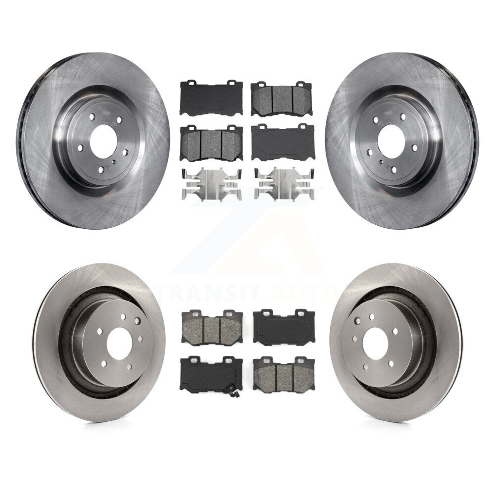 [Avant + Arrière] Kit de Disque et plaquette (semi-métallique) de frein pour INFINITI G37 Nissan 370Z Q60 Z K8S-101406