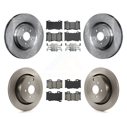 [Avant + Arrière] Kit de Disque et plaquette (semi-métallique) de frein pour INFINITI Q50 M37 Q60 Q70 Q70L QX70 M56 FX50 K8S-101407