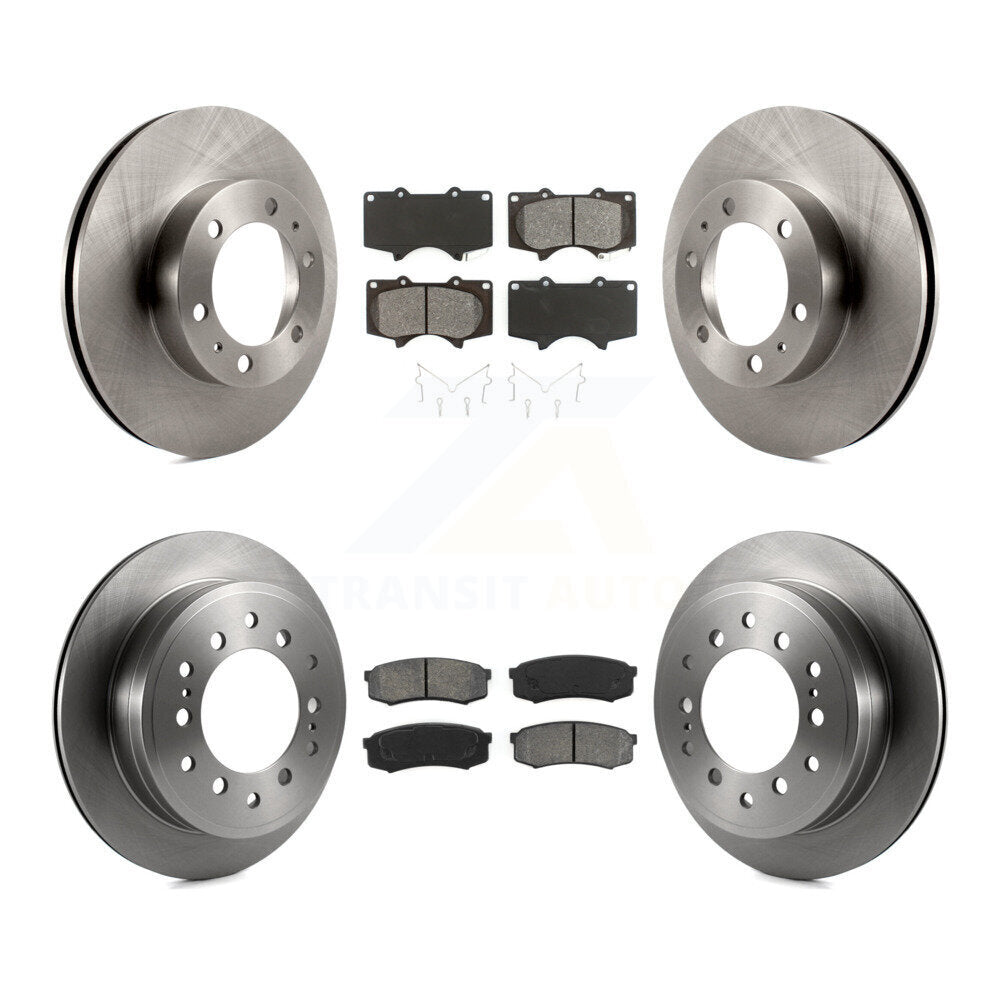 [Avant + Arrière] Kit de Disque et plaquette (semi-métallique) de frein pour Toyota 4Runner FJ Cruiser K8S-101411