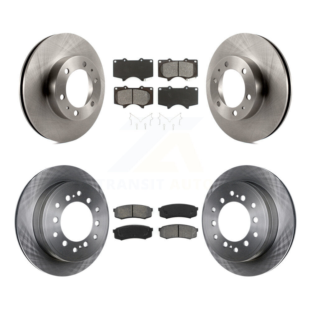 [Avant + Arrière] Kit de Disque et plaquette (semi-métallique) de frein pour 2010-2014 Toyota FJ Cruiser K8S-101412