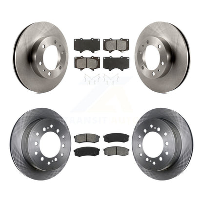 [Avant + Arrière] Kit de Disque et plaquette (semi-métallique) de frein pour 2010-2014 Toyota FJ Cruiser K8S-101412