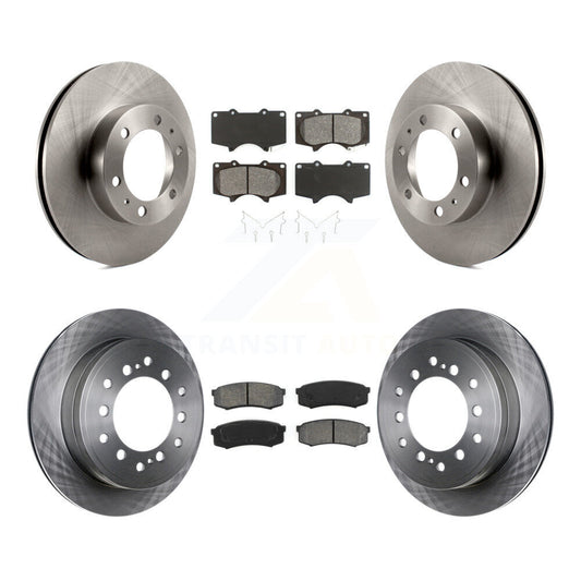 [Avant + Arrière] Kit de Disque et plaquette (semi-métallique) de frein pour 2010-2014 Toyota FJ Cruiser K8S-101412