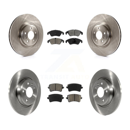 [Avant + Arrière] Kit de Disque et plaquette (semi-métallique) de frein pour 2009-2010 Audi Q5 avec 345mm Diameter Rotor K8S-101414