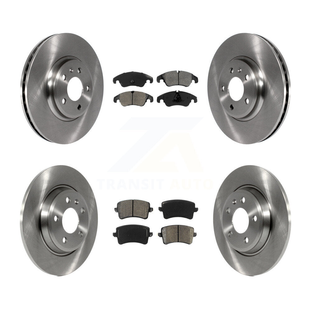 [Avant + Arrière] Kit de Disque et plaquette (semi-métallique) de frein pour Audi Q5 A4 Quattro A5 K8S-101417