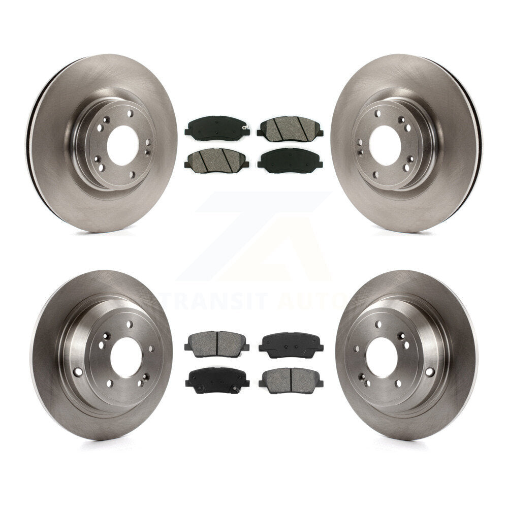 [Avant + Arrière] Kit de Disque et plaquette (semi-métallique) de frein pour Hyundai Genesis 3.8L K8S-101420