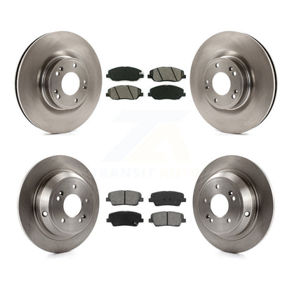 [Avant + Arrière] Kit de Disque et plaquette (semi-métallique) de frein pour Hyundai Genesis 3.8L K8S-101420