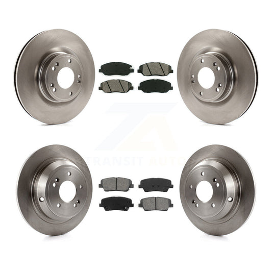 [Avant + Arrière] Kit de Disque et plaquette (semi-métallique) de frein pour Hyundai Genesis 3.8L K8S-101420