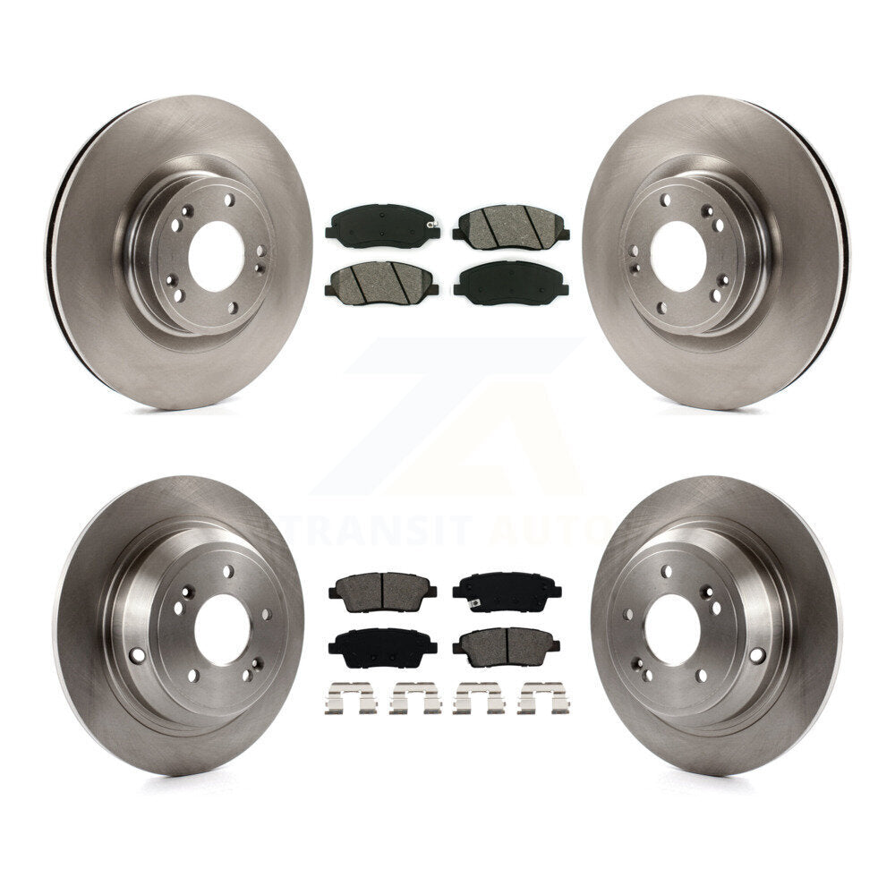 [Avant + Arrière] Kit de Disque et plaquette (semi-métallique) de frein pour Hyundai Genesis 3.8L K8S-101421