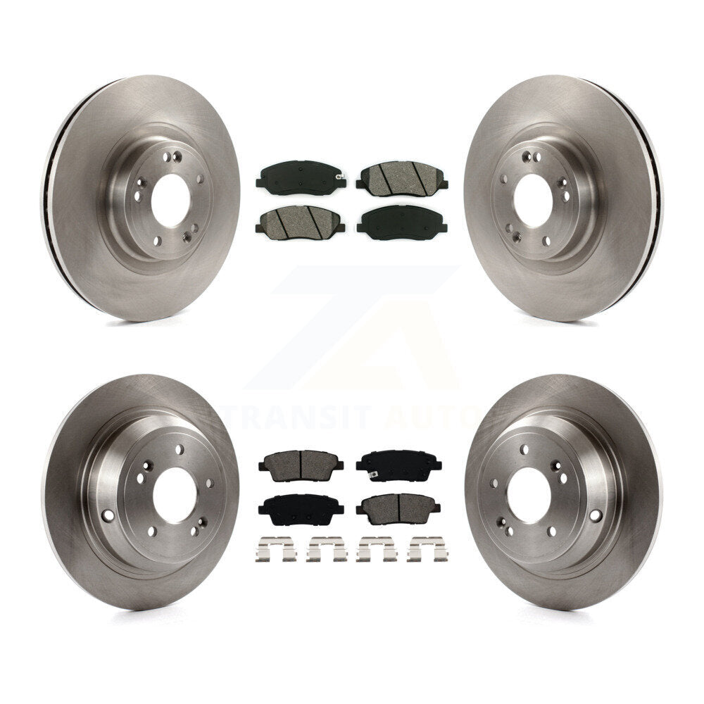 [Avant + Arrière] Kit de Disque et plaquette (semi-métallique) de frein pour 2012 Hyundai Genesis 3.8L K8S-101422