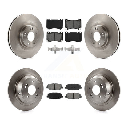 [Avant + Arrière] Kit de Disque et plaquette (semi-métallique) de frein pour Hyundai Genesis 4.6L K8S-101423